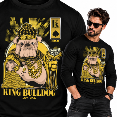 LONGSLEEVE ŚMIESZNY BULLDOG